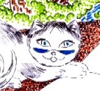 Lil&iacute; - EL GATO CON GAFAS - Copyright dibujo: Estrella Cardona Gamio